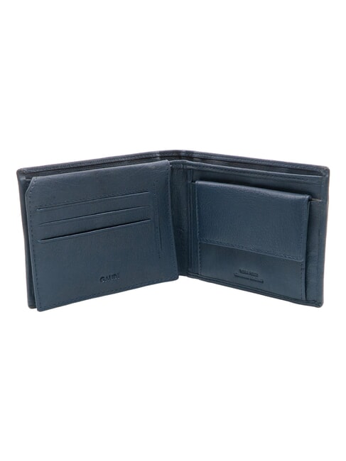 ERIK Portefeuille en cuir pour homme bleu encre - Portefeuilles Homme