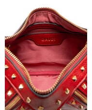 GAUD&Igrave; EMMA Sac &agrave; bandouli&egrave;re avec clous ROUGE - Sacs pour Femme - 5