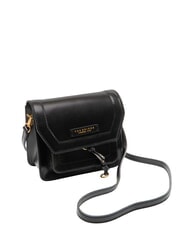THE BRIDGE ELBA Sac en cuir avec rabat bandouli&egrave;re black Gold - Sacs pour Femme - 2