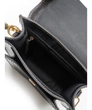 THE BRIDGE ELBA Sac en cuir avec rabat bandouli&egrave;re black Gold - Sacs pour Femme - 5
