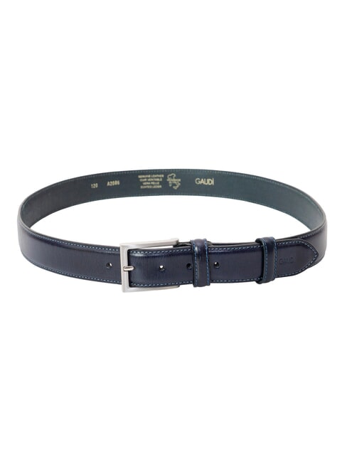 BRIDGE ceinture en cuir bleu - Ceintures