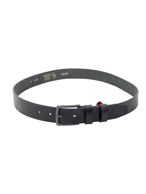 SANTA CROCE ceinture en cuir bleu - Ceintures