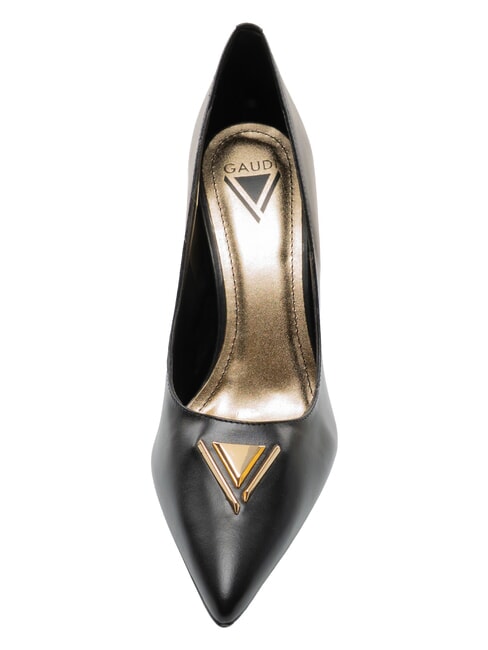 DALIA D&eacute;collet&eacute; en cuir NOIR - Chaussures Femme