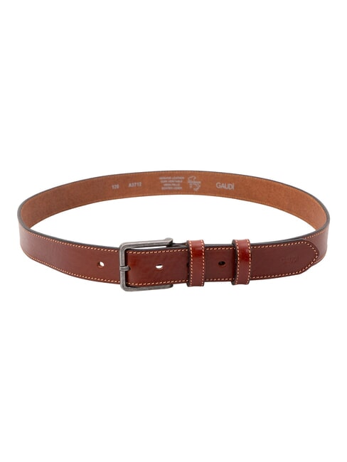 BELT ceinture en cuir tabac - Ceintures
