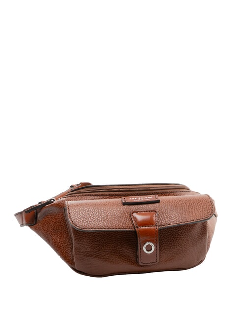 BIAGIO Sac banane en cuir brun 14/ruth&eacute;nium palladium - Sacs pour Femme