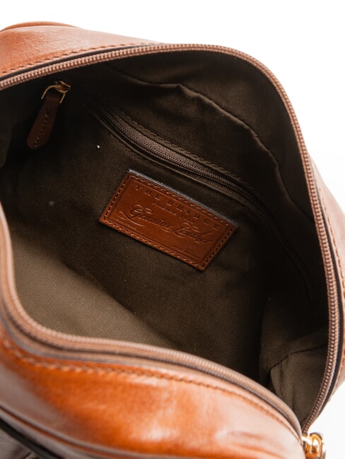 FLORA Sac &agrave; main avec bandouli&egrave;re MARRON - Sacs pour Femme