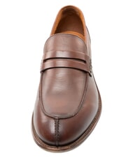 GAUD&Igrave; CARSON mocassins en cuir cognac ancien - Chaussures Homme - 5