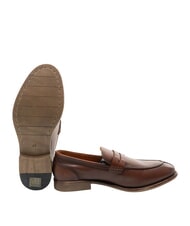 GAUD&Igrave; CARSON mocassins en cuir cognac ancien - Chaussures Homme - 2