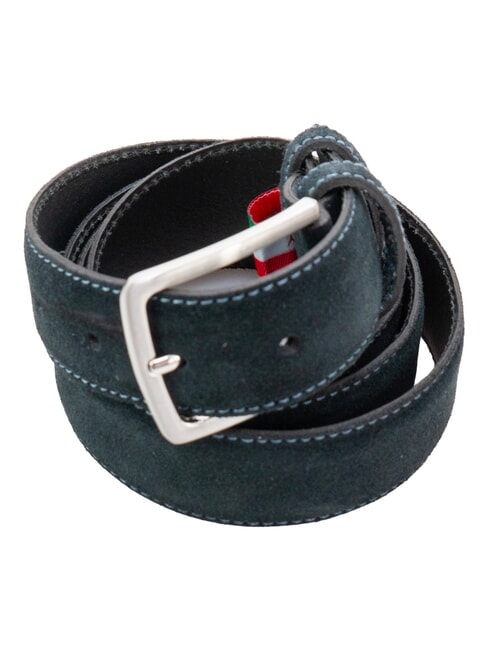 BASIC ceinture en cuir bleu fonc&eacute; - Ceintures