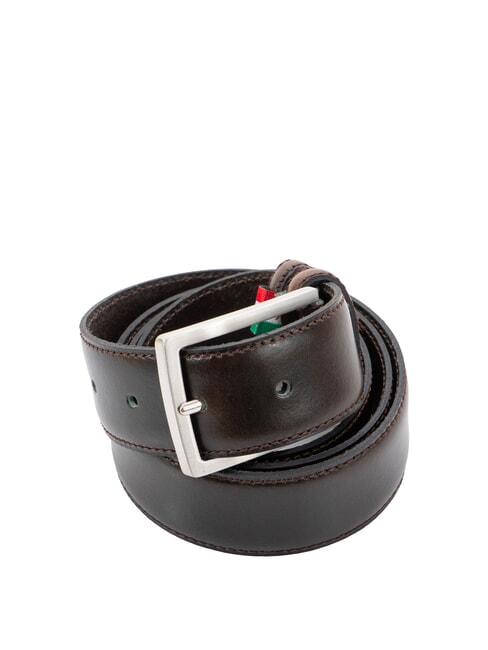 TEXAS Ceinture incurv&eacute;e, avec coutures marron fonc&eacute; - Ceintures