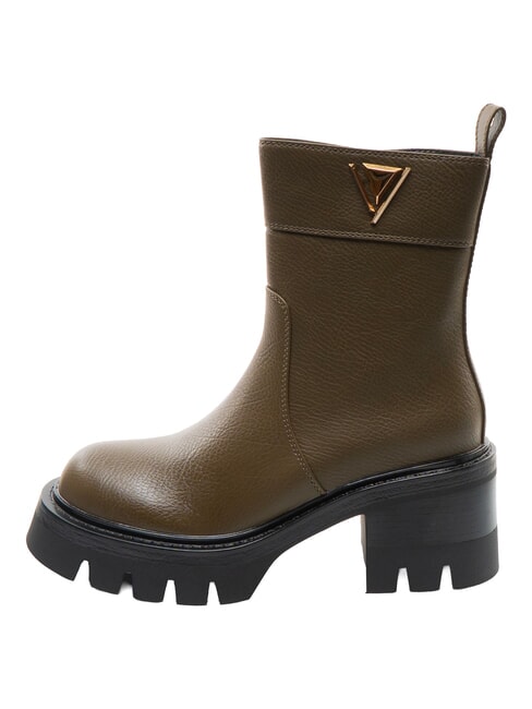 CONNIE DEER Bottines &agrave; talon de 7 cm MILITAIRE - Chaussures Femme
