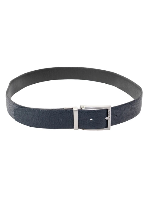 CERVO ceinture en cuir noir/bleu - Ceintures