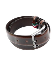 GAUD&Igrave; LUXURY Ceinture en cuir fabriqu&eacute;e en Italie marron fonc&eacute; - Ceintures - 3