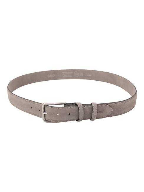 BASIC Ceinture en cuir, avec logo en relief taupe - Ceintures