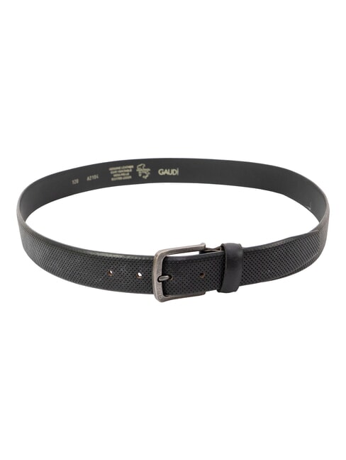 SANTA CROCE ceinture en cuir NOIR - Ceintures