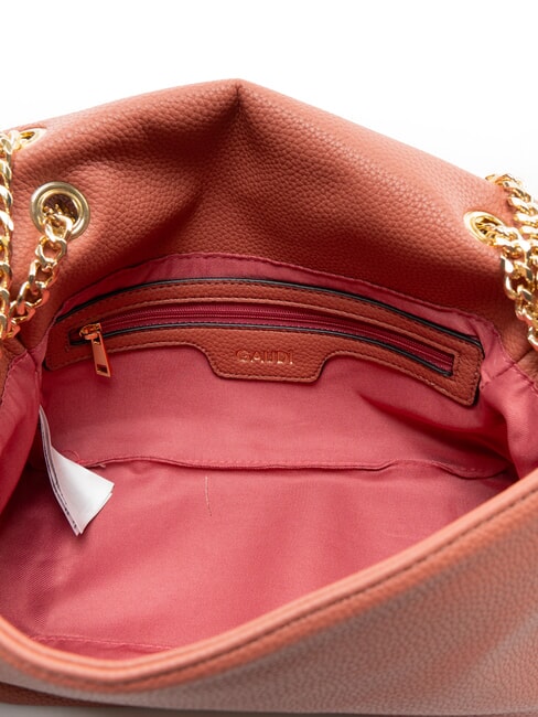 ESMERALDA Sac &agrave; bandouli&egrave;re moyen avec poign&eacute;es en cha&icirc;ne le cuivre - Sacs pour Femme