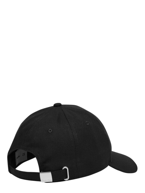 CKJ SMALL MONOGRAM Casquette &agrave; visi&egrave;re sur noir - Bonnets