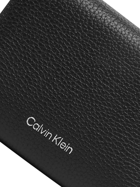 HARDWARE EMBLEM PEBB Portefeuille zipp&eacute; en cuir sur noir - Portefeuilles Femme