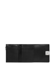 CALVIN KLEIN HARDWARE EMBLEM PEBB Portefeuille zipp&eacute; en cuir sur noir - Portefeuilles Femme - 5