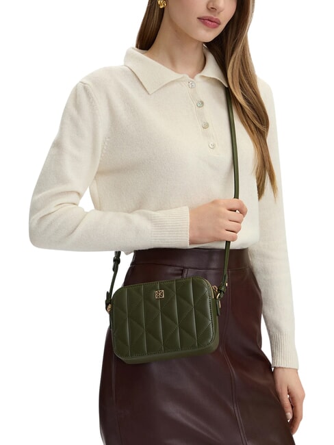 QUILTED EMBLEM Mini sac bandouli&egrave;re cypr&egrave;s - Sacs pour Femme