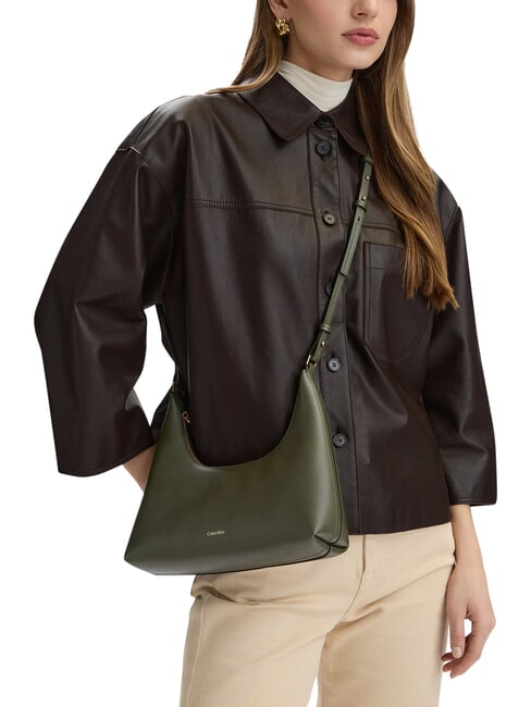 EMBOSSED LOGO Sac &agrave; bandouli&egrave;re, avec bandouli&egrave;re cypr&egrave;s - Sacs pour Femme