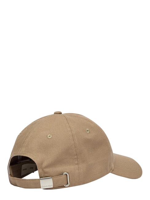 CKJ SMALL MONOGRAM Casquette &agrave; visi&egrave;re taupe du d&eacute;sert - Bonnets