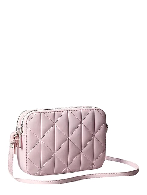 QUILTED EMBLEM Mini sac bandouli&egrave;re rose berceau - Sacs pour Femme