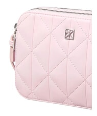 CALVIN KLEIN QUILTED EMBLEM Mini sac bandouli&egrave;re rose berceau - Sacs pour Femme - 3