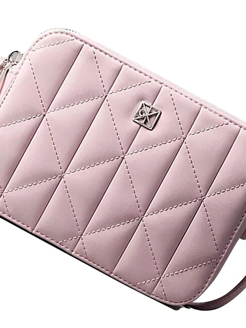 QUILTED EMBLEM Mini sac bandouli&egrave;re rose berceau - Sacs pour Femme