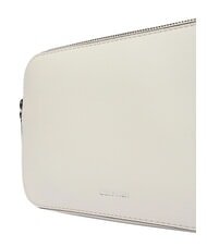 CALVIN KLEIN EMBOSSED LOGO Mini sac &agrave; bandouli&egrave;re alysse blanche - Sacs pour Femme - 4