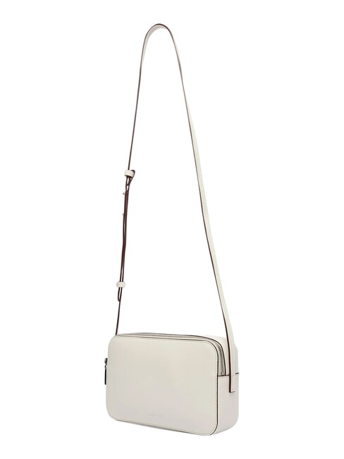 EMBOSSED LOGO Mini sac &agrave; bandouli&egrave;re alysse blanche - Sacs pour Femme