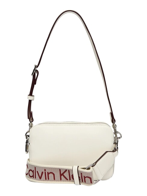 SIGNATURE LOGO STRAP Sacoche pour appareil photo &agrave; double fonction alysse blanche - Sacs pour Femme