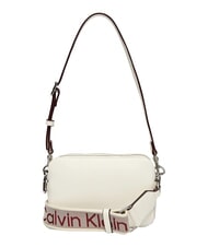 CALVIN KLEIN SIGNATURE LOGO STRAP Sacoche pour appareil photo &agrave; double fonction alysse blanche - Sacs pour Femme - 3