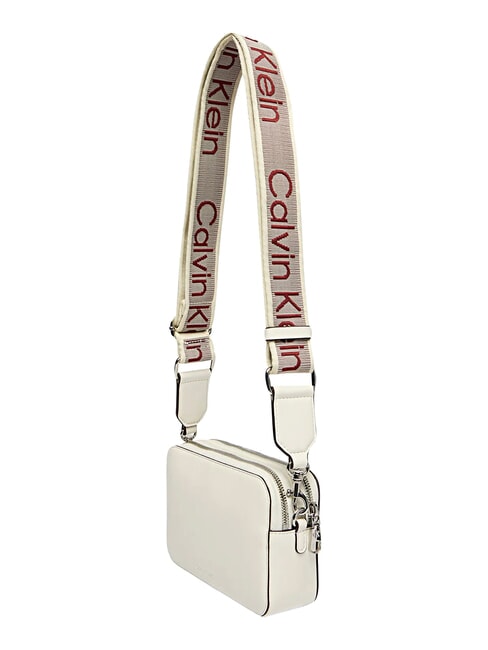 SIGNATURE LOGO STRAP Sacoche pour appareil photo &agrave; double fonction alysse blanche - Sacs pour Femme