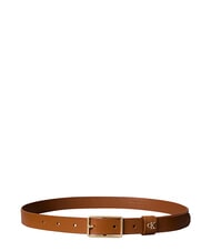 CALVIN KLEIN CLASSIC BUCKLE ceinture en cuir huile d'argan / or clair antique - Ceintures - 2