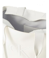 CALVIN KLEIN BOLD MONOGRAM sac &agrave; bandouli&egrave;re alysse blanche - Sacs pour Femme - 3