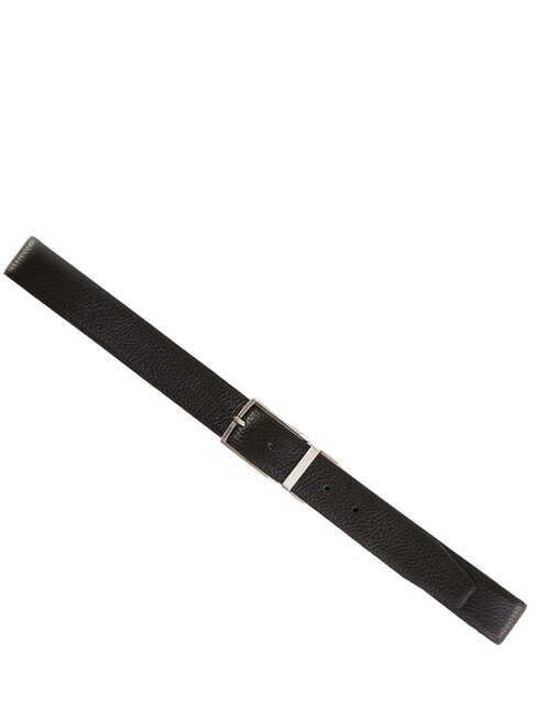 CERVO ceinture en cuir noir/brun fonc&eacute; - Ceintures