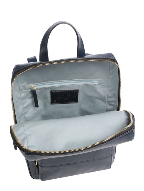 IOLANDA Sac &agrave; dos avec poche avant, en cuir abb d'or d'outre-mer - Sacs pour Femme