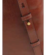 THE BRIDGE IOLANDA Sac &agrave; dos avec poche avant, en cuir MARRON - Sacs pour Femme - 3