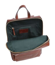 THE BRIDGE IOLANDA Sac &agrave; dos avec poche avant, en cuir MARRON - Sacs pour Femme - 4