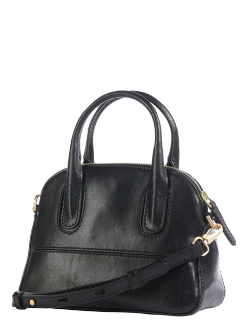 IOLANDA Mini sac &agrave; main, avec bandouli&egrave;re, en cuir black Gold - Sacs pour Femme