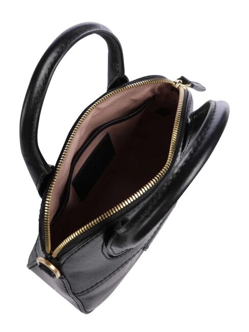 IOLANDA Mini sac &agrave; main, avec bandouli&egrave;re, en cuir black Gold - Sacs pour Femme