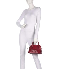 THE BRIDGE IOLANDA Mini sac &agrave; main, avec bandouli&egrave;re, en cuir cassis / or - Sacs pour Femme - 6