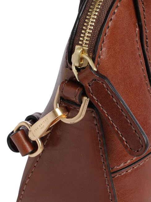 IOLANDA Mini sac &agrave; main, avec bandouli&egrave;re, en cuir MARRON - Sacs pour Femme