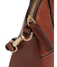 THE BRIDGE IOLANDA Mini sac &agrave; main, avec bandouli&egrave;re, en cuir MARRON - Sacs pour Femme - 3