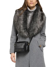 THE BRIDGE IOLANDA Mini sac bandouli&egrave;re en cuir black Gold - Sacs pour Femme - 2