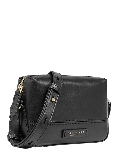 IOLANDA Mini sac bandouli&egrave;re en cuir black Gold - Sacs pour Femme