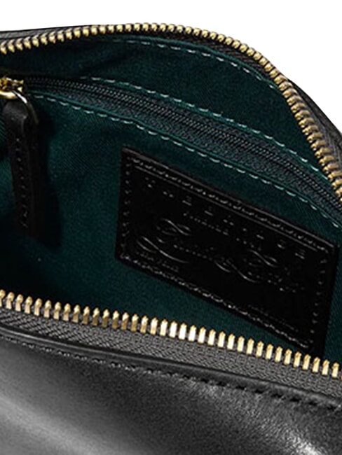 IOLANDA Mini sac bandouli&egrave;re en cuir black Gold - Sacs pour Femme