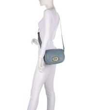 THE BRIDGE ILARIA Sac &agrave; bandouli&egrave;re en cuir c&eacute;rul&eacute;en avec abb dor&eacute; - Sacs pour Femme - 6