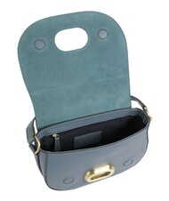 THE BRIDGE ILARIA Sac &agrave; bandouli&egrave;re en cuir c&eacute;rul&eacute;en avec abb dor&eacute; - Sacs pour Femme - 4